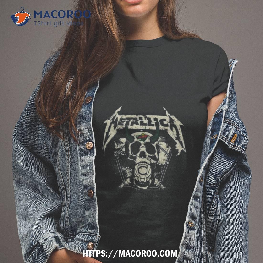 Metallica We Don’t Give A Shit Minnesota Wild T Shirt Metallica We Don’t Give A Shit Minnesota Wild T Shirt