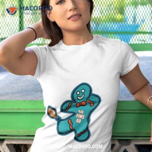 Miami Dolphins Gingerbread Man Tshirt 1