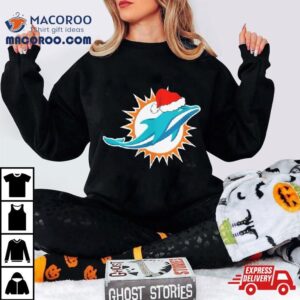 Miami Dolphins Logo Santa Hat Christmas 2023 Shirt