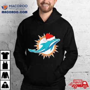 Miami Dolphins Logo Santa Hat Christmas Tshirt