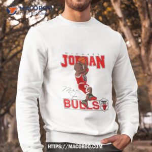 Michael Jordan Chicagon Bulls Cartoon Signature Shirt 2 Michael Jordan Chicagon Bulls Cartoon Signature Sweatshirt