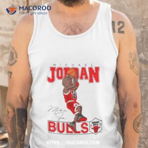 Michael Jordan Chicagon Bulls Cartoon Signature Shirt 3 Michael Jordan Chicagon Bulls Cartoon Signature Tank Top