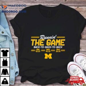 Michigan Back To Back To Back Tshirt