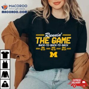 Michigan Back To Back To Back Tshirt