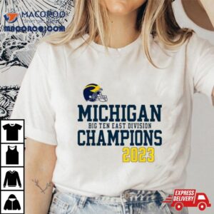 Michigan Football Helmet Big Ten East Champions Tshirt