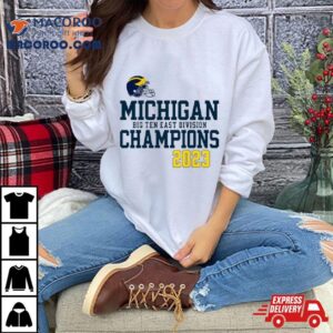 Michigan Football Helmet Big Ten East Champions Tshirt