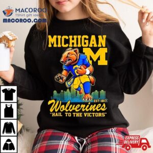 Michigan Wolverines Hail To The Victors Est Tshirt