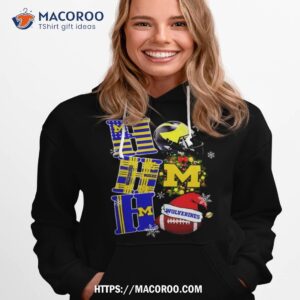 Michigan Wolverines Ncaa Ho Ho Ho Christmas Hoodie 1