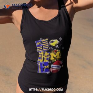 Michigan Wolverines Ncaa Ho Ho Ho Christmas Tank Top 2
