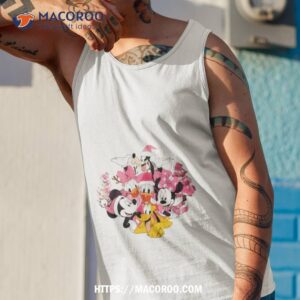 Mickey And Friends Pink Disney Christmas Tree Tank Top 1