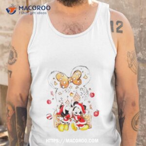 mickey and minnie christmas castle shirt tank top