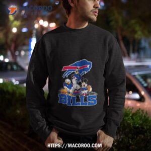 mickey donald goofy the three buffalo bills football tee shirt sweatshirt