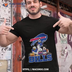 mickey donald goofy the three buffalo bills football tee shirt tshirt 1