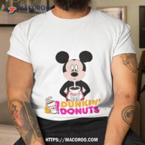 Mickey Mouse Drinking Dunkin’ Donuts Shirt
