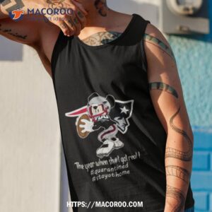 Mickey Mouse New England Patriots The Year When Shit Got Real Tank Top 1