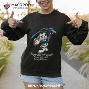 Mickey Mouse X Carolina Panthers The Year When Sh T Got Real Logo Sweatshirt 1