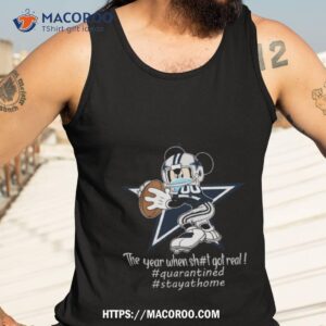 Mickey Mouse X Dallas Cowboys The Year When Sh T Got Real Logo Tank Top 3