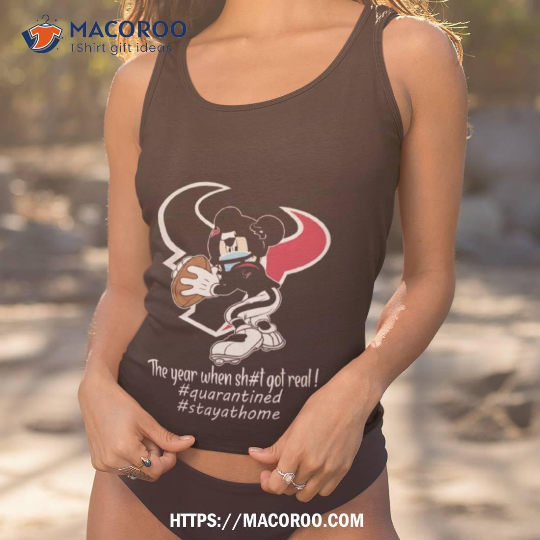 Mickey Mouse X Houston Texans The Year When Sh#t Got Real Logo Shirt Mickey Mouse X Houston Texans The Year When Sh#t Got Real Logo Shirt