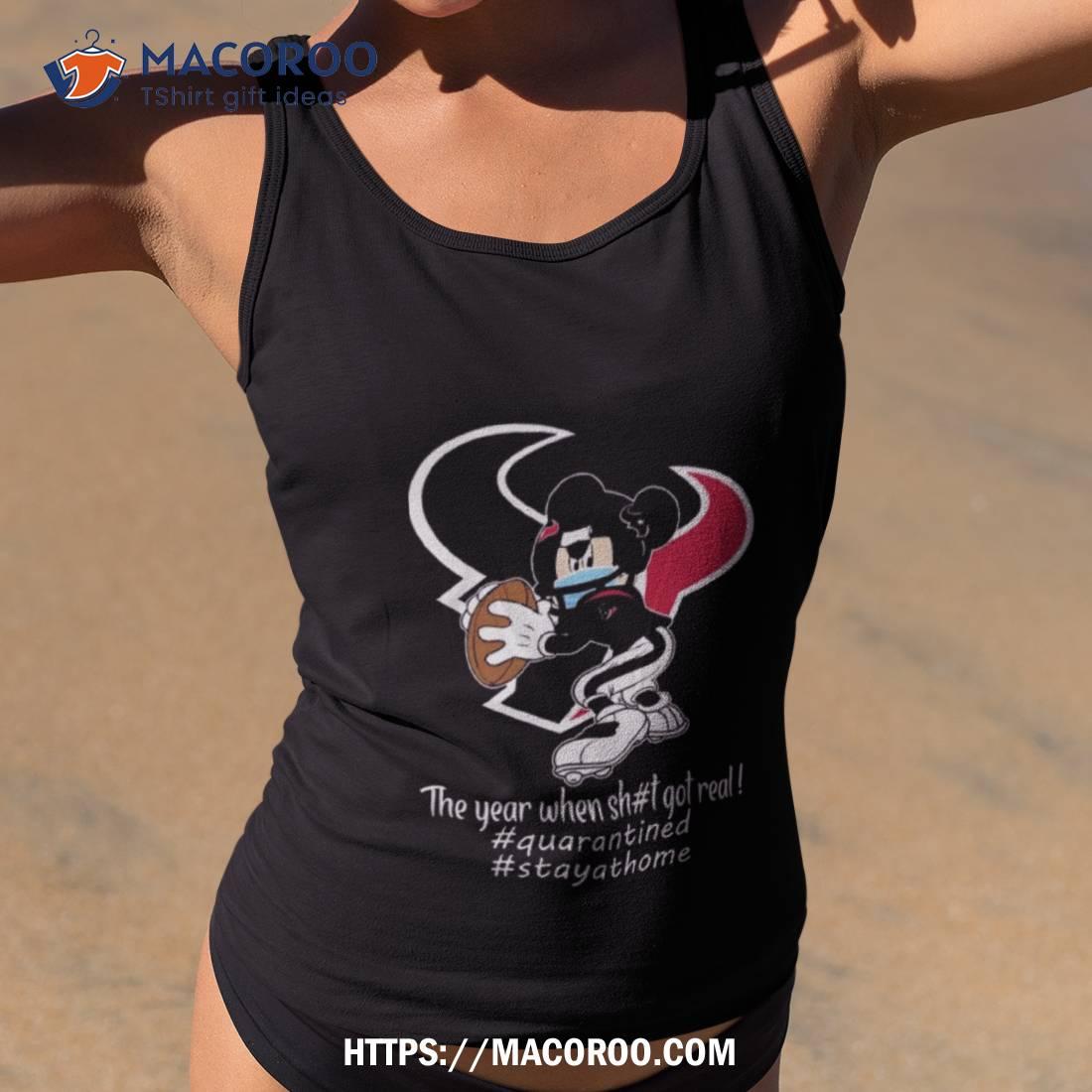 Mickey Mouse X Houston Texans The Year When Sh#t Got Real Logo Shirt Mickey Mouse X Houston Texans The Year When Sh#t Got Real Logo Shirt