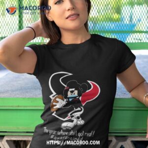 Mickey Mouse X Houston Texans The Year When Sh#t Got Real Logo Shirt 3 Mickey Mouse X Houston Texans The Year When Sh T Got Real Logo Tshirt 1