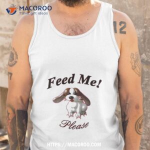 milan brielle wearing puppy feed me please t shirt tank top