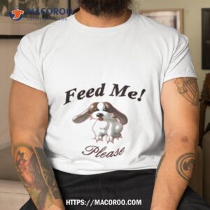 Milan Brielle Wearing Puppy Feed Me Please T Shirt