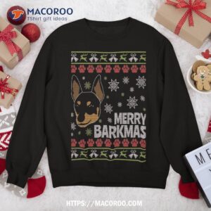 Miniature Pinscher; Ugly Christmas Sweatshirt