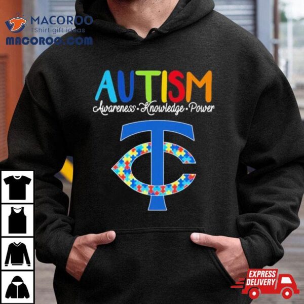 Minnesota Twins Autism Awareness Knowledge Power Shirt