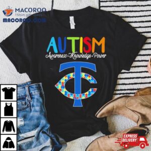 Minnesota Twins Autism Awareness Knowledge Power Tshirt