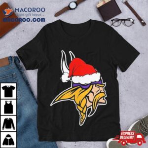 Minnesota Vikings Logo Santa Hat Christmas 2023 Shirt