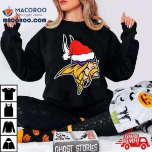 Minnesota Vikings Logo Santa Hat Christmas 2023 Shirt