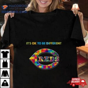 Mlb Cincinnati Reds Autism It S Ok To Be Differen Tshirt