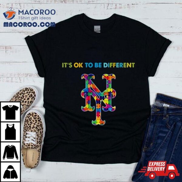 Mlb 2023 New York Mets Autism It’s Ok To Be Different Shirt