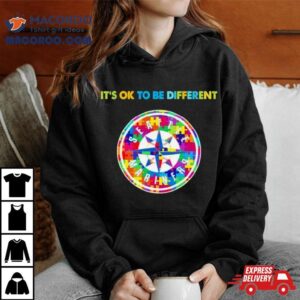 Mlb Seattle Mariners It S Ok To Be Different Autism Tshirt