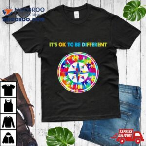 Mlb Seattle Mariners It S Ok To Be Different Autism Tshirt