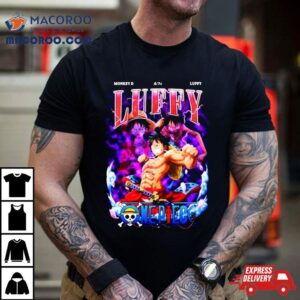 Monkey D Luffy Vintage Style Bootleg Anime One Piece Shirt