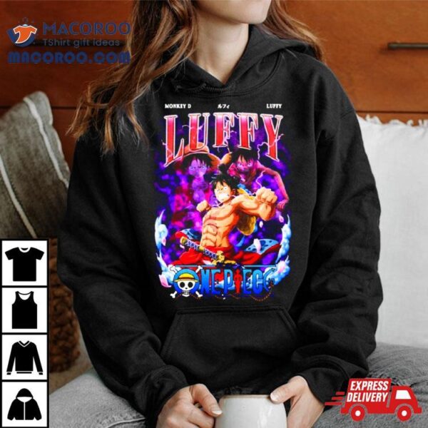 Monkey D Luffy Vintage Style Bootleg Anime One Piece Shirt