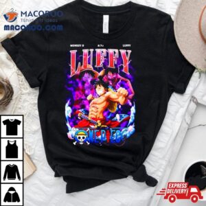 Monkey D Luffy Vintage Style Bootleg Anime One Piece Tshirt