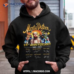 Monty Python 54th Anniversary 1969 2023 Eric Idle Graham Chapman Terry Jones Michael Palin Terry Gilliam John Cleese Signatures Shirt