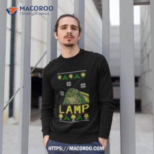 moth lamp meme christmas sweatshirt 1