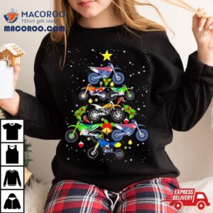 Motocross Merry Christmas Tree Shirt