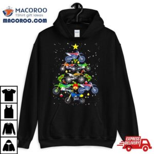 Motocross Merry Christmas Tree Tshirt