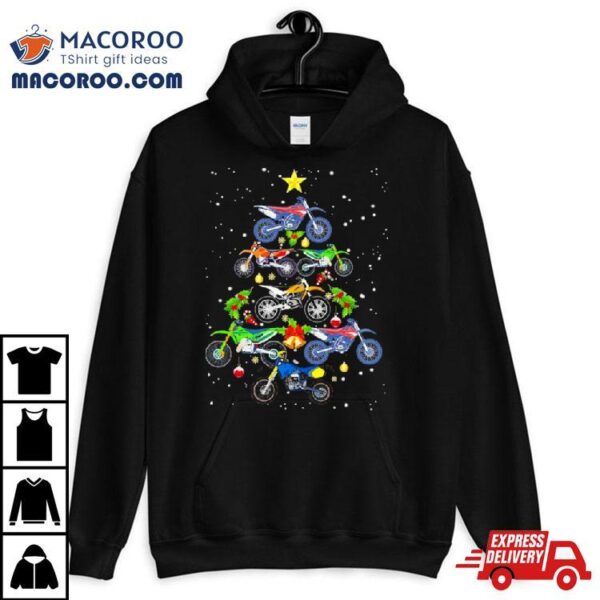 Motocross Merry Christmas Tree Shirt