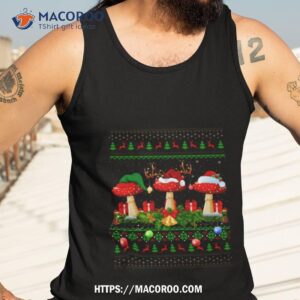 mushroom lover xmas santa mushroom christmas vintage shirt tank top 3