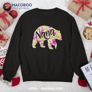 nana bear sweatshirt christmas grandma pajamas sweatshirt