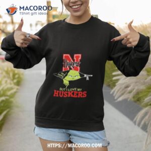 Ncaa Grinch Zipper I Hate People But I Love My Nebraska Cornhuskers Sweatshirt 1