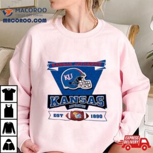 Kansas Jayhawks Helmet Triangle Vintage Shirt