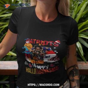 Ncaa New England Patriots Mascot Happy Hallothanksmas Shirt