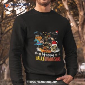 ncaa new orleans saints mascot happy hallothanksmas shirt sweatshirt