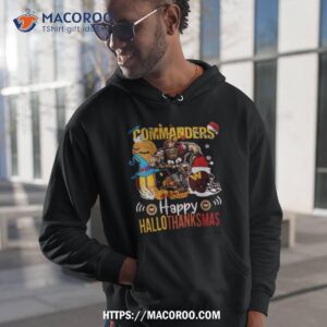 Ncaa Washington Commanders Mascot Happy Hallothanksmas Shirt